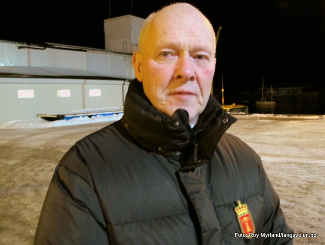 Ordfører Lasse Haughom Hurtigruten kai Vardø Trolldomsdømte Foto Roy Myrland