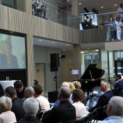 Videohilsen fra statsminister Erna Solberg til LHL sykehuset Gardermoen. Foto Jan Arne Dammen