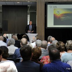 Generalsekretær i LHL Frode Jahren takket spesielt alle medlemmene som har vært med på dette store løftet med LHL-sykehuset Gardermoen. Foto Jan Arne Dammen